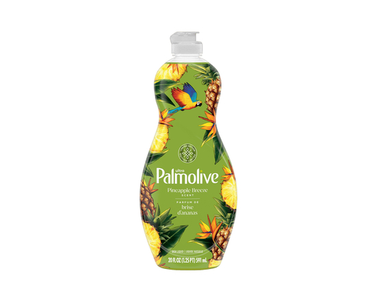 Palmolive Ultra Strength Liquid Dish Soap, Pineapple Breeze Scent, 591 ml - 591ML
