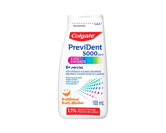 Colgate PreviDent 5000 Kids High Fluoride Toothpaste, Fruitilicious, 100 ml - 100 mL