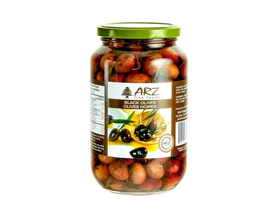 Arz Black Olives - 1 L