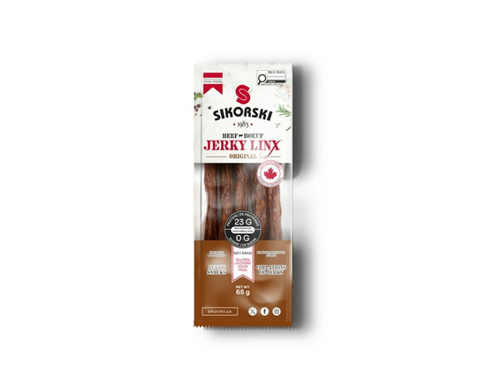 Sikorski Jerky LinX Beef Original Jerky Snacks 65 g - S