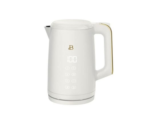 Beautiful by Drew Barrymore 1.7-Liter Electric Kettle 1500 W with One-Touch Activation (White Icing)