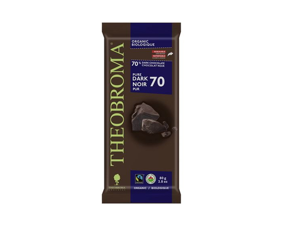 70% PURE DARK CHOCOLATE BAR