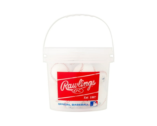 Rawlings Official League Recreational Grade Baseballs, Bucket of 8