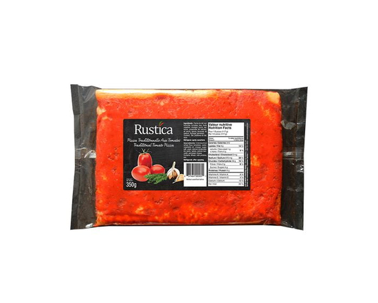 Rustica Pizza aux tomates traditionnelle Italienne style boulangerie 350g