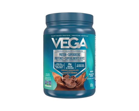Vega Protein + Supergreens CA Chocolate (521g) - 521g