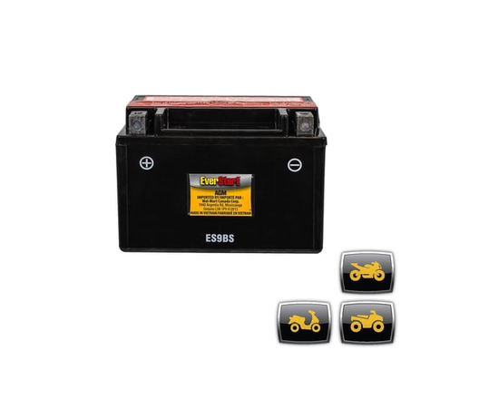 EverStart POWERSPORT ES9BS, 12 Volt, Power Sports Battery, 120 CCA