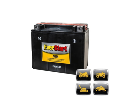 EverStart POWERSPORT ES20LBS, 12 Volt, Power Sports Battery, 270 CCA