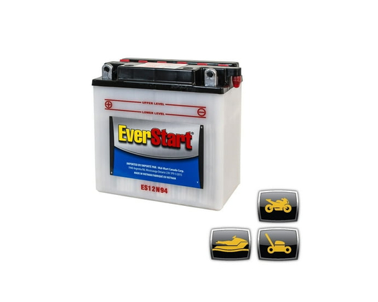 EverStart POWERSPORT ES12N94, 12 Volt, Power Sports Battery