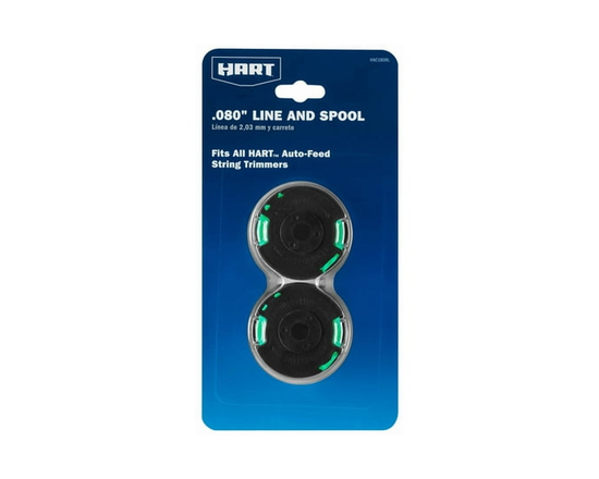 HART 2-Pack .080-inch Pre-Wound Cordless Trimmer Spools