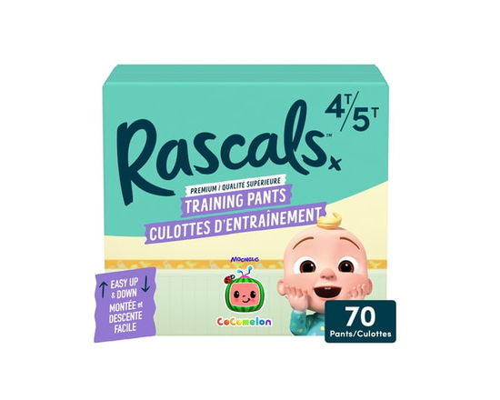 Culottes d’apprentissage CoComelon Rascals, Taille 2T–3T, 90 unités