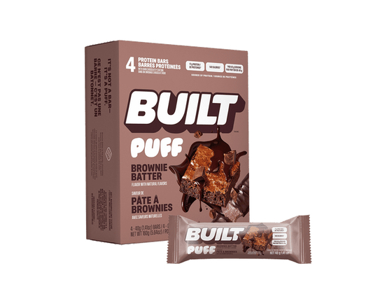 Built Bar, Brownie Batter Puffs 40g x 4 Bars - 4 x 40g (160g)