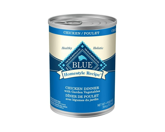 Blue Buffalo Homestyle Recipe Adult Wet Dog Food, Chicken Dinner, 12.5-oz. Can - Single serve;Not Applicable;small, medium, large and xlarge.;301-500g