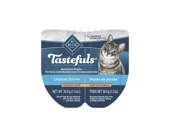 Blue Buffalo Tastefuls Spoonless Singles Wet Cat Food Paté, Chicken 85g - Single serve;Not Applicable;1;0-100g