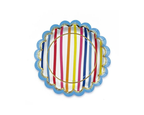 Packed Party 10 Ct. 'Seeing Stripes' Paper Dinner Plates