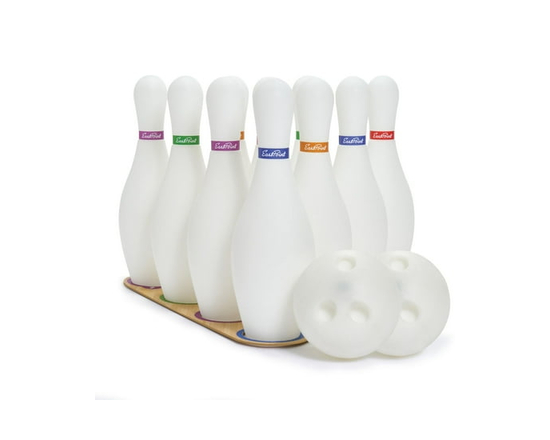Go Glow Light-Up Bowling Set Glowing Platform Glowing Pins