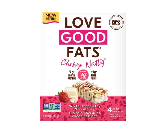 Chewy-Nutty Fraise à Saveur de Chocolat Blanc - 160g
