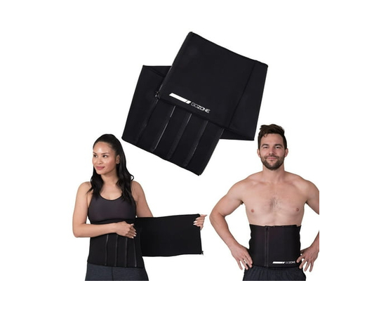 GoZone Zippered Waist Trimmer Belt – Black