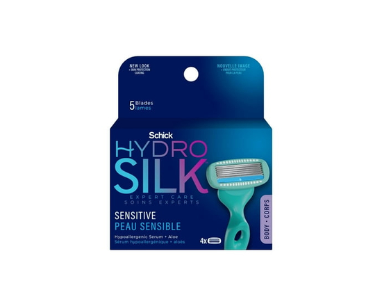 Cartouches de lames Schick Hydro Silk Sensitive Care pour femmes - 4