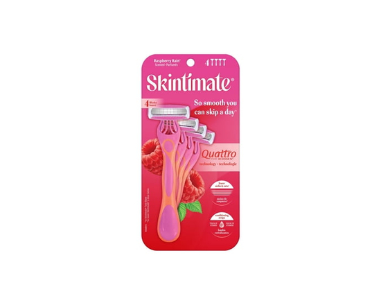 Rasoirs jetables pour femmes au parfum Raspberry Rain de marque Skintimate