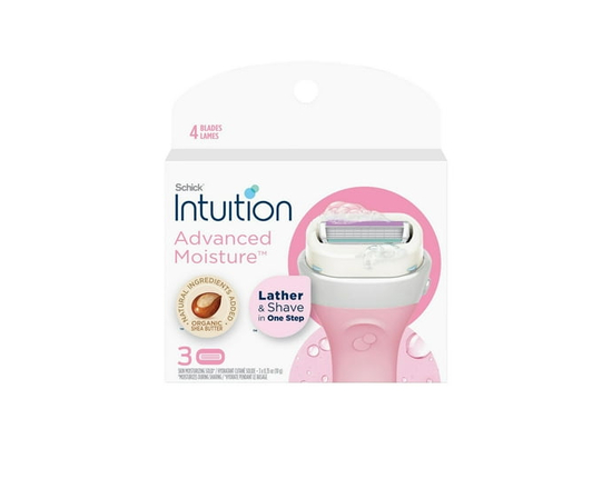 Cartouches de lames Schick Intuition Hydratation améliorée avec beurre de karité