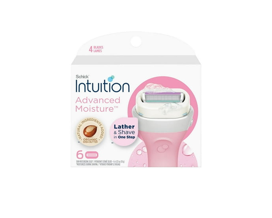 Cartouches de lames Schick Intuition Hydratation améliorée avec beurre de karité