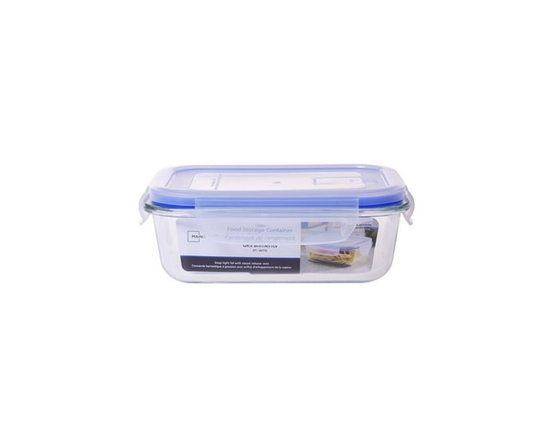 CONSERVATION DES ALIMENTS EN VERRE RECTANGLE 640ML AVEC COUVERCLES D'ÉVENT