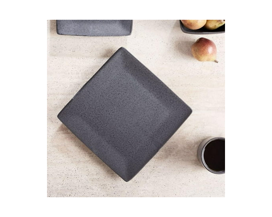 Better Homes & Gardens Anderson Dark Grey Square-Shaped Dinner plate - 10.45''