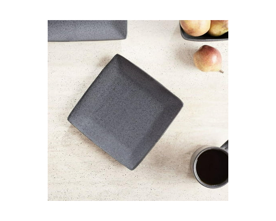 Better Homes & Gardens Anderson Gris Foncé Grès Carré En Grès Plat - 8.35''