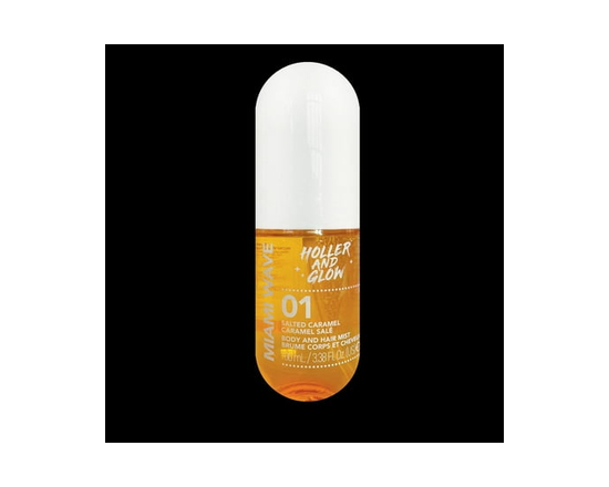 Holler & Glow Miami Wave Salted Caramel Body & Hair Mist - 100 ml