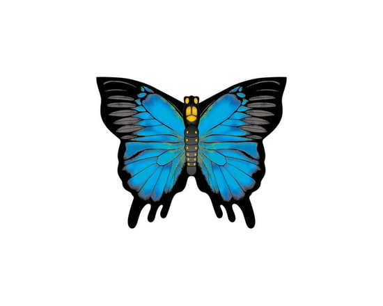 Cerf-volant en poly X Kites Butterfly de 28 pouces - Sapphire
