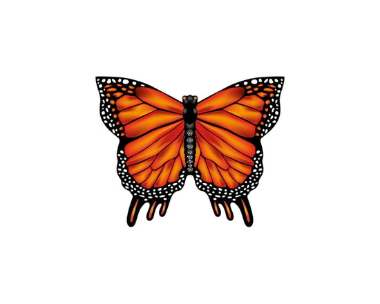 Cerf-volant en poly X Kites Butterfly de 28 pouces - Amber