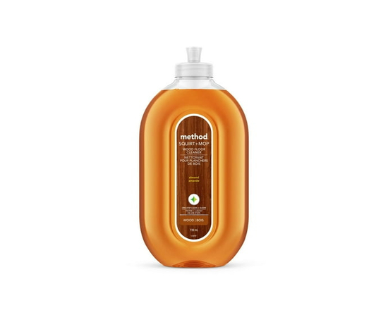Method Squirt + Mop Hardwood Floor Cleaner, Natural Cleaner, Almond Scent, 739ml - 739 mL