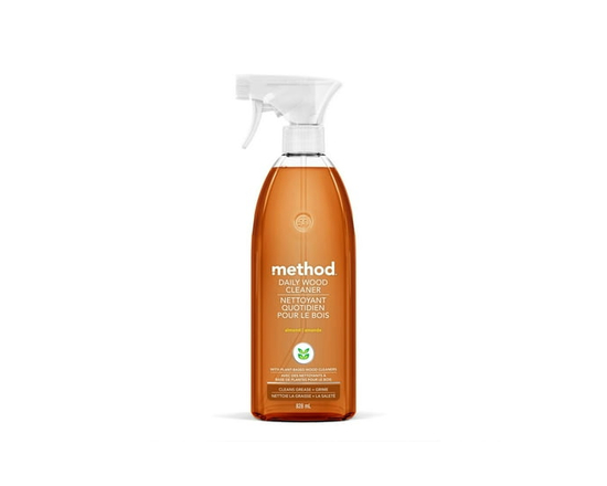 Method Daily Wood Spray, Natural Cleaner, Almond Scent, 828 mL - 828 mL