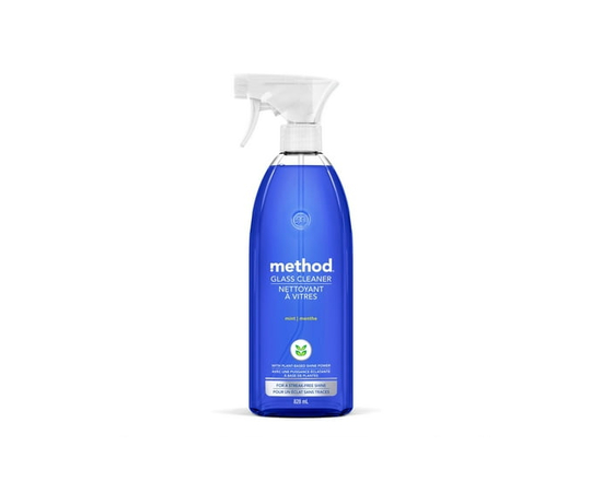 Method Glass Cleaner Spray, Natural Cleaner, Mint Scent, 828ml - 828 mL