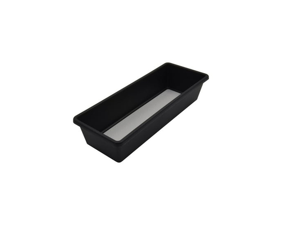 Mainstays Black Plastic Non-Slip Cabinet Drawer Organiser, 3.75" x 9.75", for Kitchen Gadgets, 1 Piece - 3.7W x 9.69L x 2.05H inches