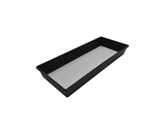 Mainstays Black Plastic Non-Slip Drawer Organiser, 6.75" x 16", for Kitchen Gadgets, 1 piece - inches