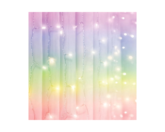 Merkury Curtain Lights Cascading LED Lighting Multicolor