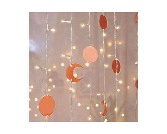 Merkury Metallic Celestial Curtain Lights