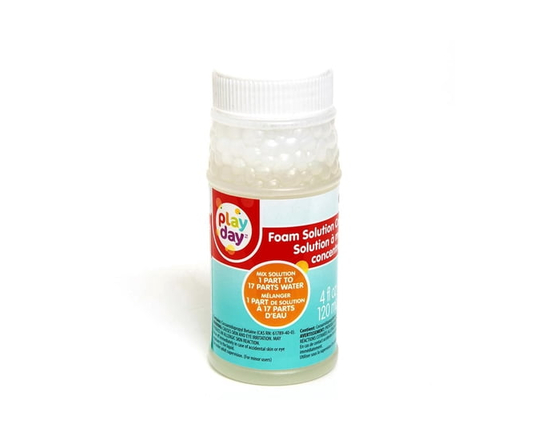Recharge de Solution Mousse et Bulles Play Day Premium, 120 ml – four Machines à Mousse et Jouets à Bulles (paquet de 1)