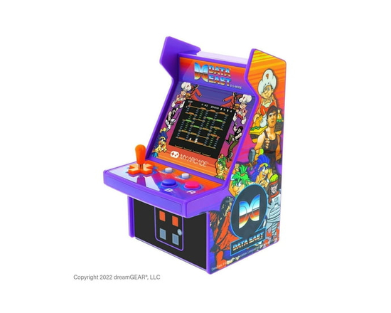 MY ARCADE Micro Player Mini Arcade Machine: Data East Hits Video Games, 308 Games, Fully Playable 6.75" Collectible, Color Display, Speaker, Volume Bu