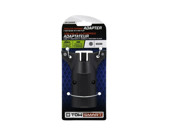 Trailer Wiring Connector - 7 Way Round Blade to 4 Way Flat