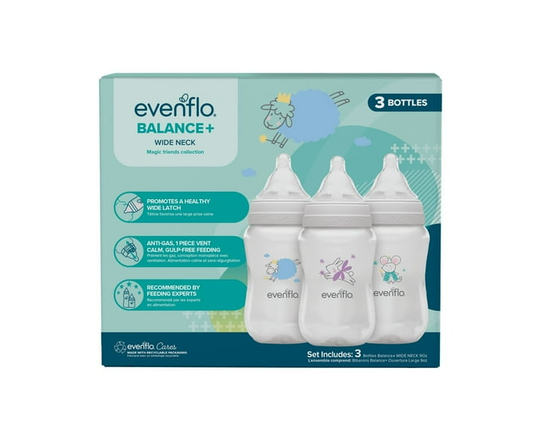 Balance+ Wide Neck Magic Friends Deco Collection - 3x9oz Bottles