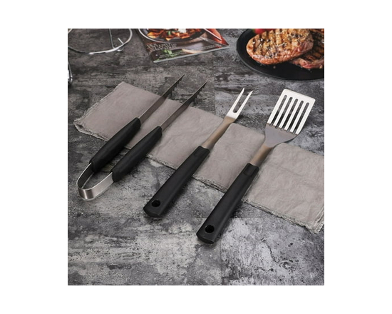 Ensemble de barbecue en acier inoxydable 3 pièces de Mainstays