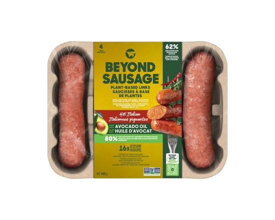 Beyond Meat Plant-Based Hot Italian Sausage, 400g - 400G