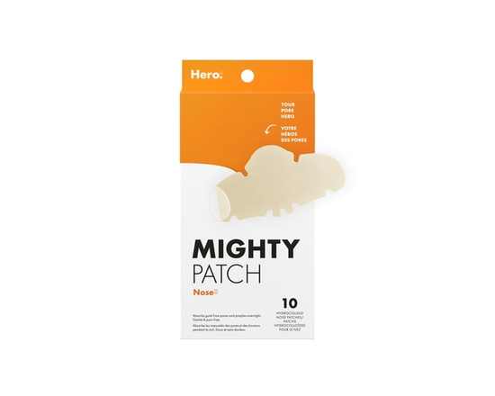 Hero Cosmetics Mighty Patch Nez – Bandes Hydrocolloïdes pour le Nez pour les Pores & les Boutons, Absorbe les Impuretés et le Sébum, Améliore l'Appare