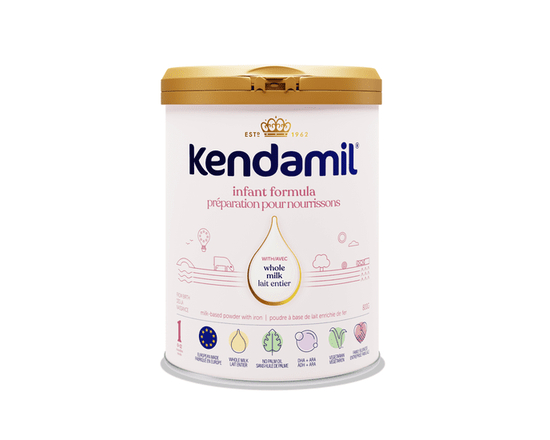 Kendamil Whole Milk Powder Baby Formula, 800g, European with HMOs, Prebiotics, No Palm Oil or Soy, with DHA, 0-12 Months - 800g
