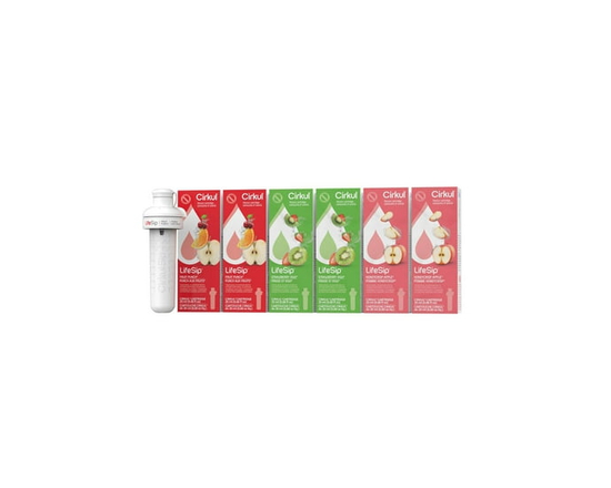 Cirkul LifeSip Flavor Cartridge Variety Pack, 6-Pack (2 Fruit Punch, 2 Strawberry Kiwi, 2 Honeycrisp Apple). - 6