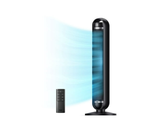 Dreo Home Tower Fan, 27ft/s Velocity Quiet Floor Fan, 90° Oscillating Fans for Indoors with 8 Speeds, 4 Modes, Remote Control, Standing Fans, Bladeles