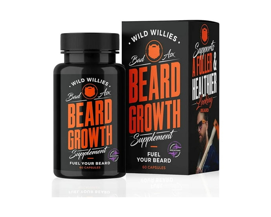 Wild Willies Barbe Supplément de Croissance avec Biositol AsX, 60 Gélules - 60 capsules