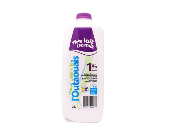 LAITERIE OUTAOUAIS LAIT 1% - 2 L
